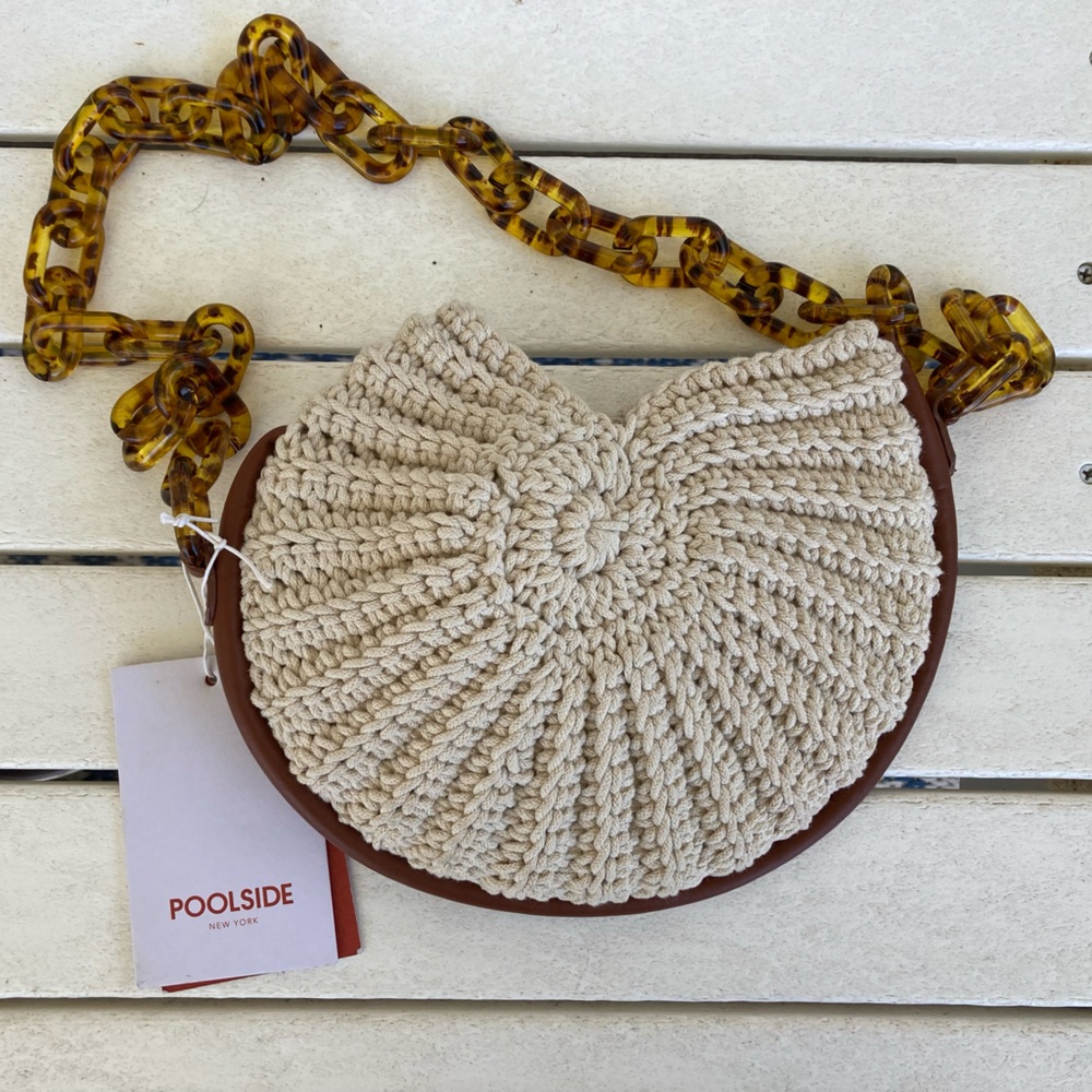 Poolside Woven Crossbody Bag Spring Summer Purse Beach